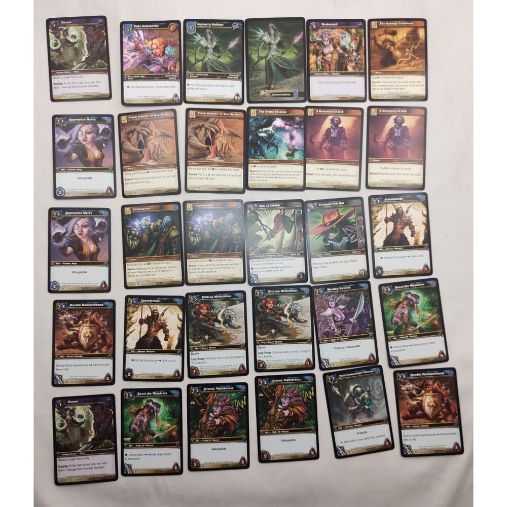 World of Warcraft TCG Starter Deck Opened Incomplete Collectible Card Set - Picture 6 of 7